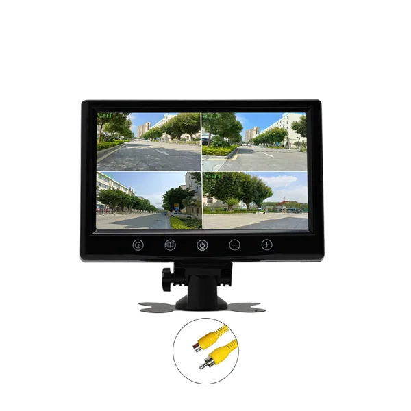 9 inch HD Vehicle Quad-view Trucks Reversing Image Display Screen