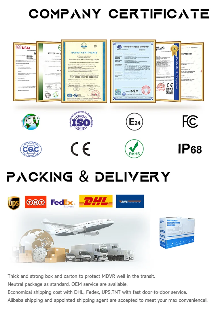 Company Certificate & Packing & Delivery