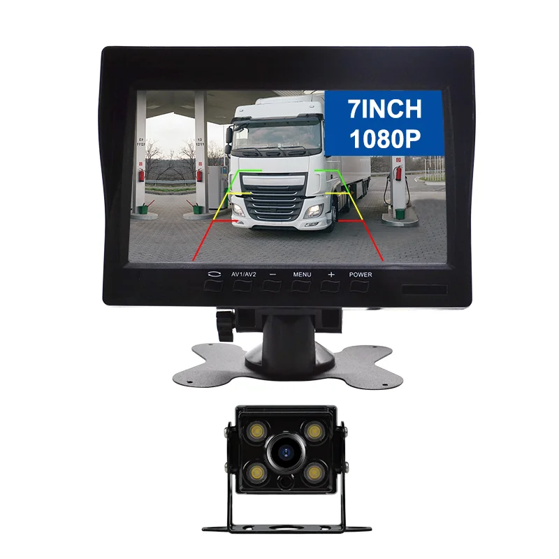 7 Inch Monitor Car Reversing Aid with 1080P AHD Rear View Camera