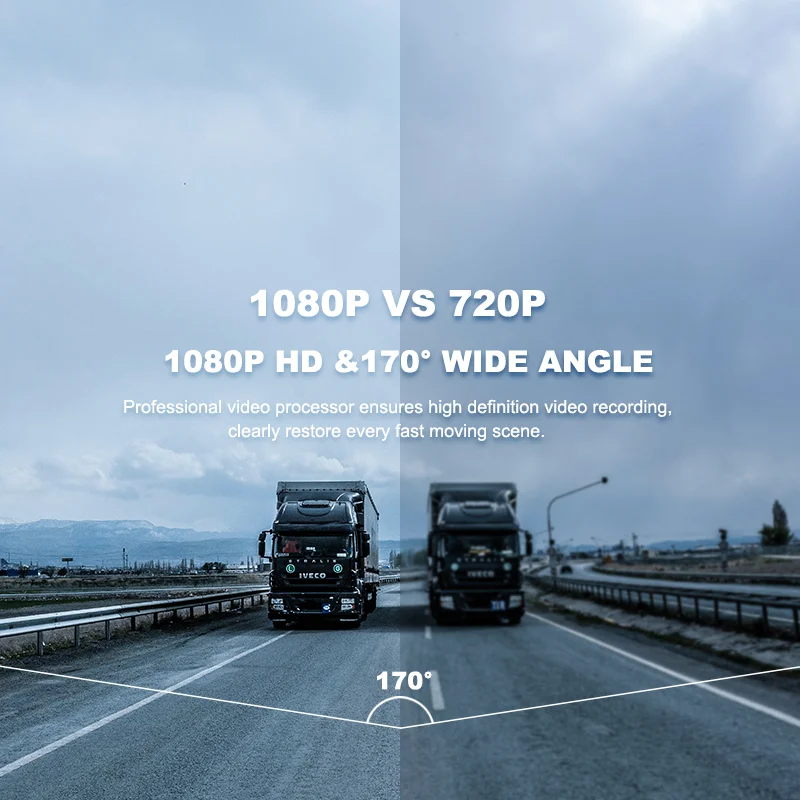 Recorder Vehicle DVR with IP68 Waterproof, Nightvision 1080P