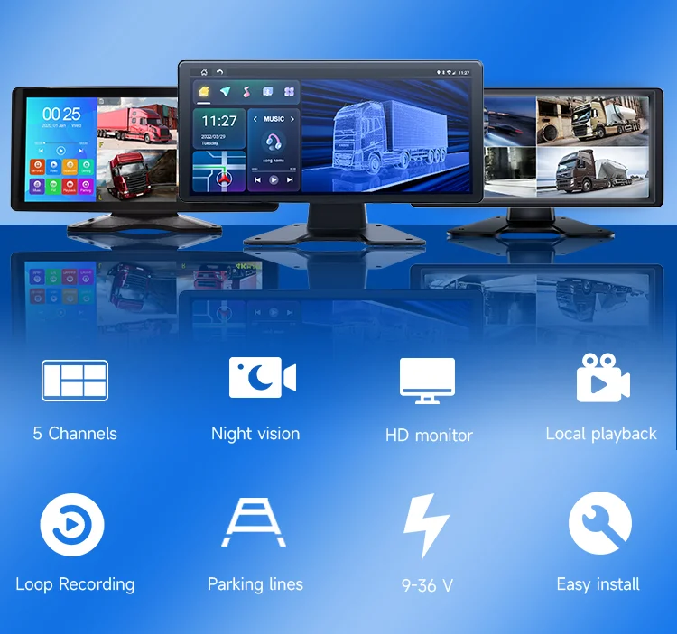 10.1" 5CH Vehicle Monitor System 10.1" 5CH Vehicle Monitor System