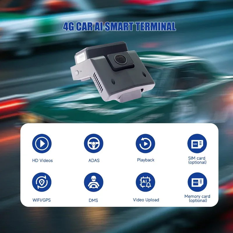 4G AI Dash Cam 2 Channel with ADAS DSM CMS 4G AI Dash Cam 2 Channel with ADAS DSM CMS