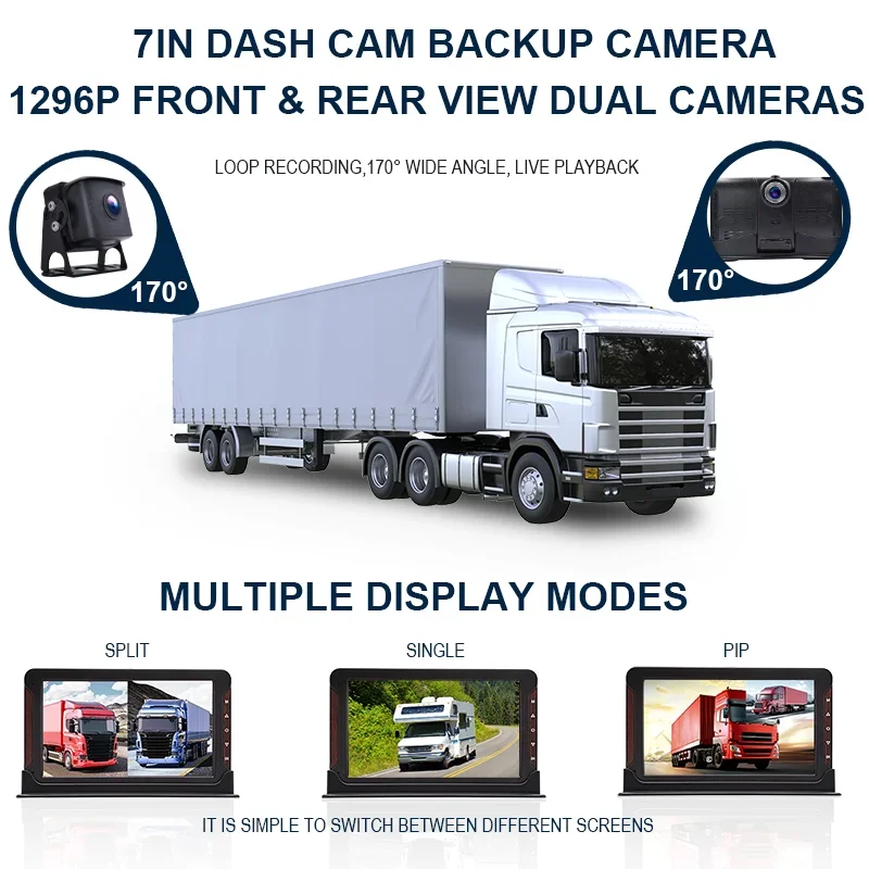 7 Inch Vehicle Truck Backup Camera System