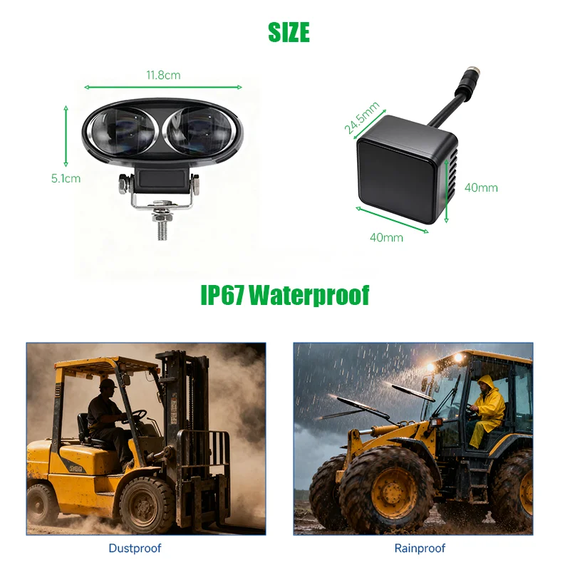 77GHz millimeter-wave radar & LED Warning Light for Forklift