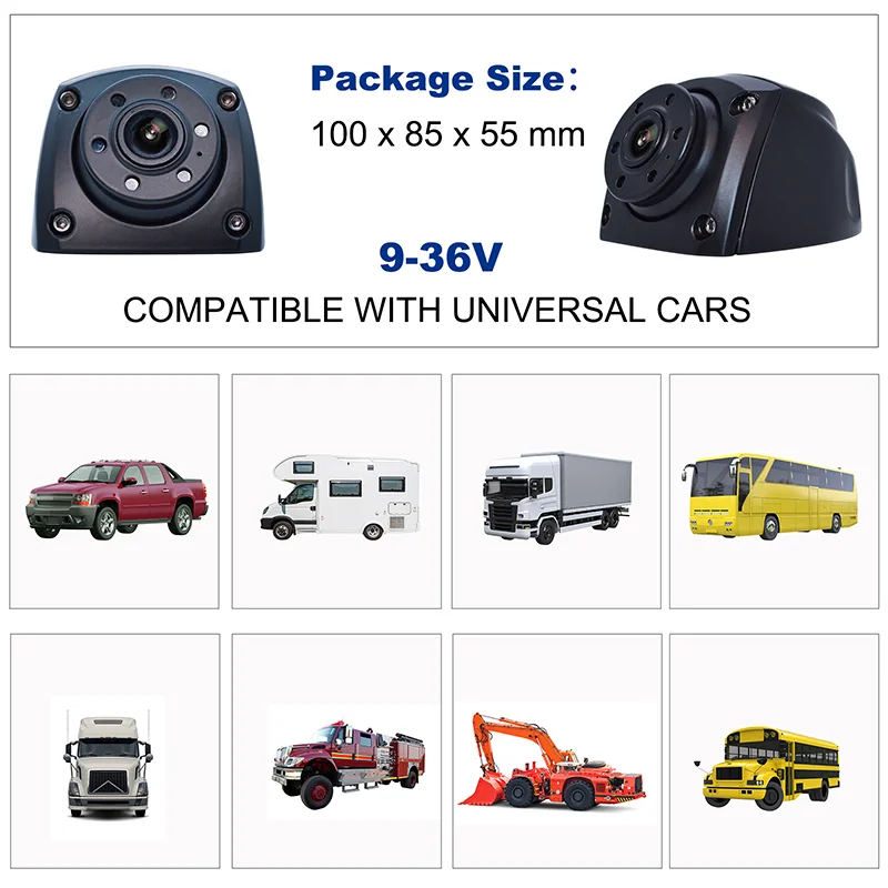 6 IR LED Lights Night Vision IP68 Rear View Truck Camera