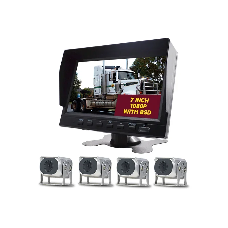 Truck Backup Camera System with 7 Inch Monitor for RV Truck Bus Trailer
Truck Backup Camera System with 7 Inch Monitor for RV Truck Bus Trailer