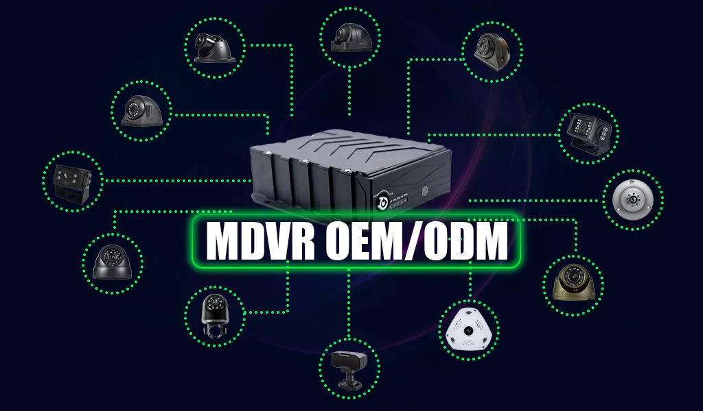 8CH 1080P MDVR SD Card Storage Surveillance Ultrasonic Video recorder