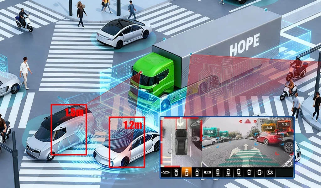 Built-in AI algorithm,integrating BSD full area detection