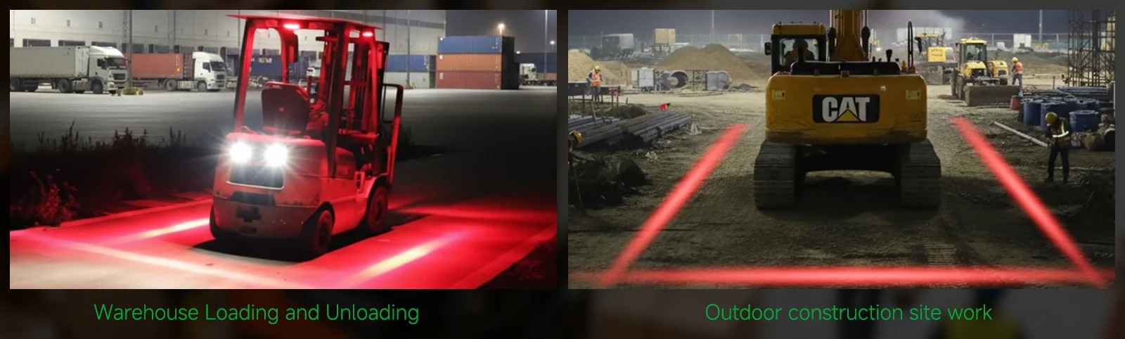 10.1-Inch HD Forklift Camera with Led Safety Light Monitoring System