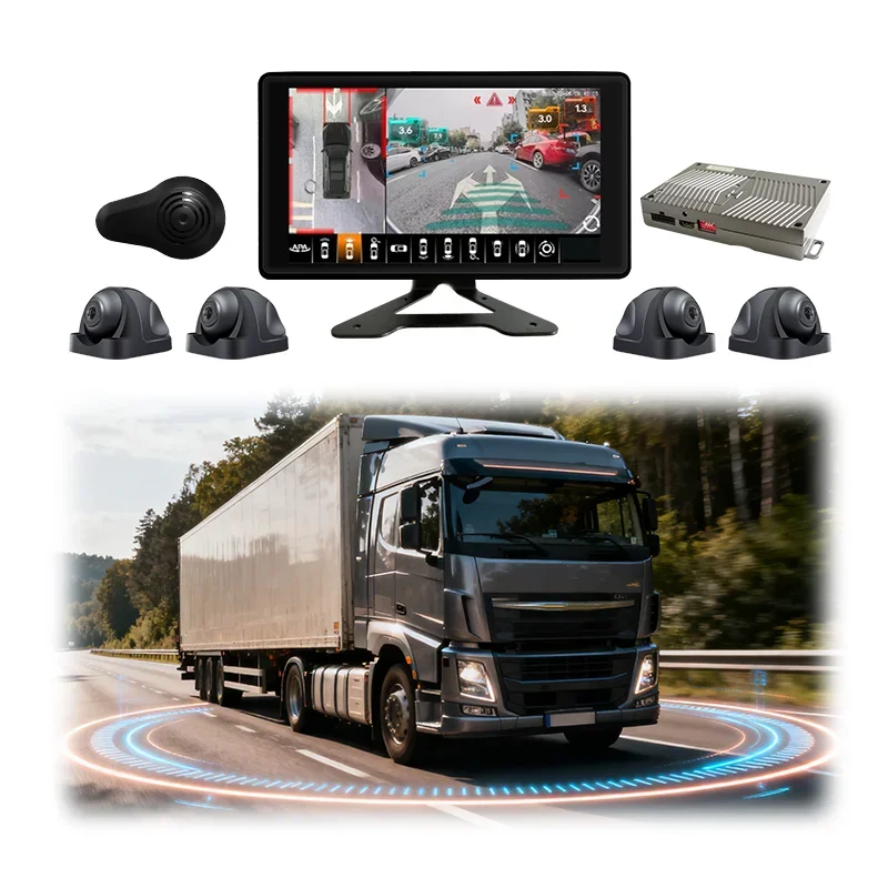 10.1 inch HDMI Touch Screen 360°Panorama BSD ADAS Vehicle MDVR
