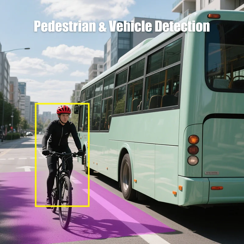 Improve bus safety with electronic rearview mirror