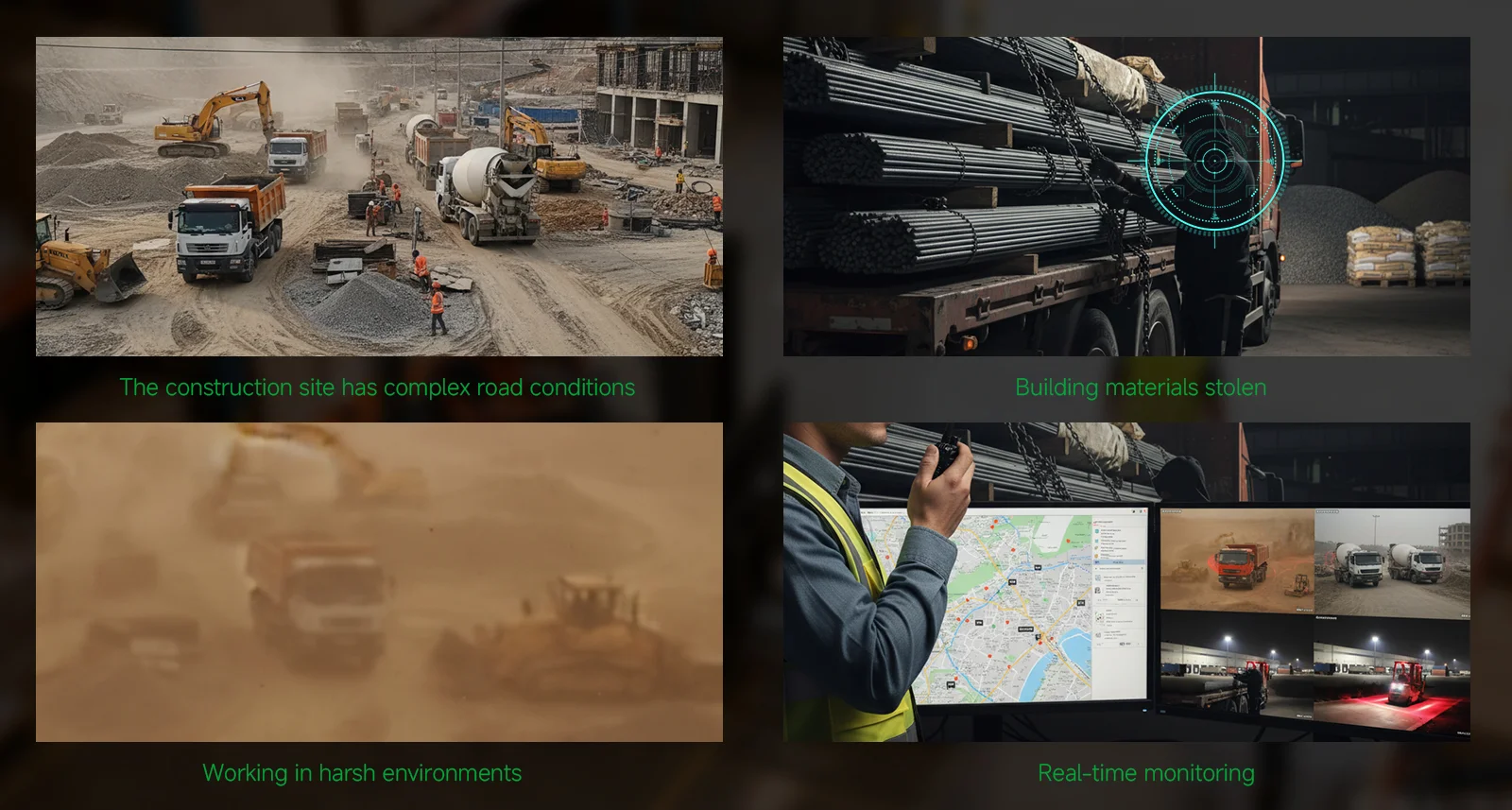 building material transport vehicle fleet